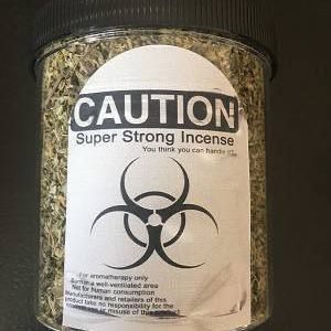 Caution super strong incense